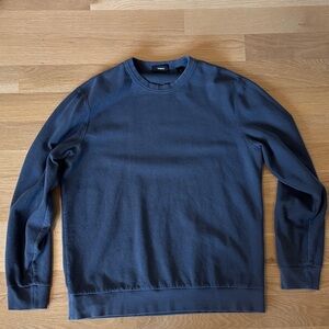 Theory Men's Deep Blue Crewneck Sweater